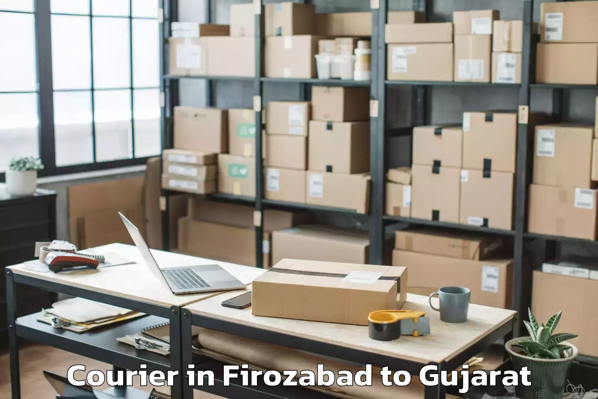 Book Firozabad to Malpur Courier Online